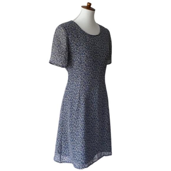 Vintage Dress 10 Y2K Laura Ashley Fall Floral Dress 90s Grunge Cottage Shift - Picture 3 of 13